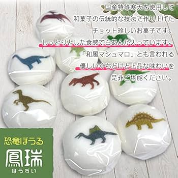 Amazon.co.jp: 恐竜ぼうる 9個入 鳳瑞（ぼうずい）白あん入り